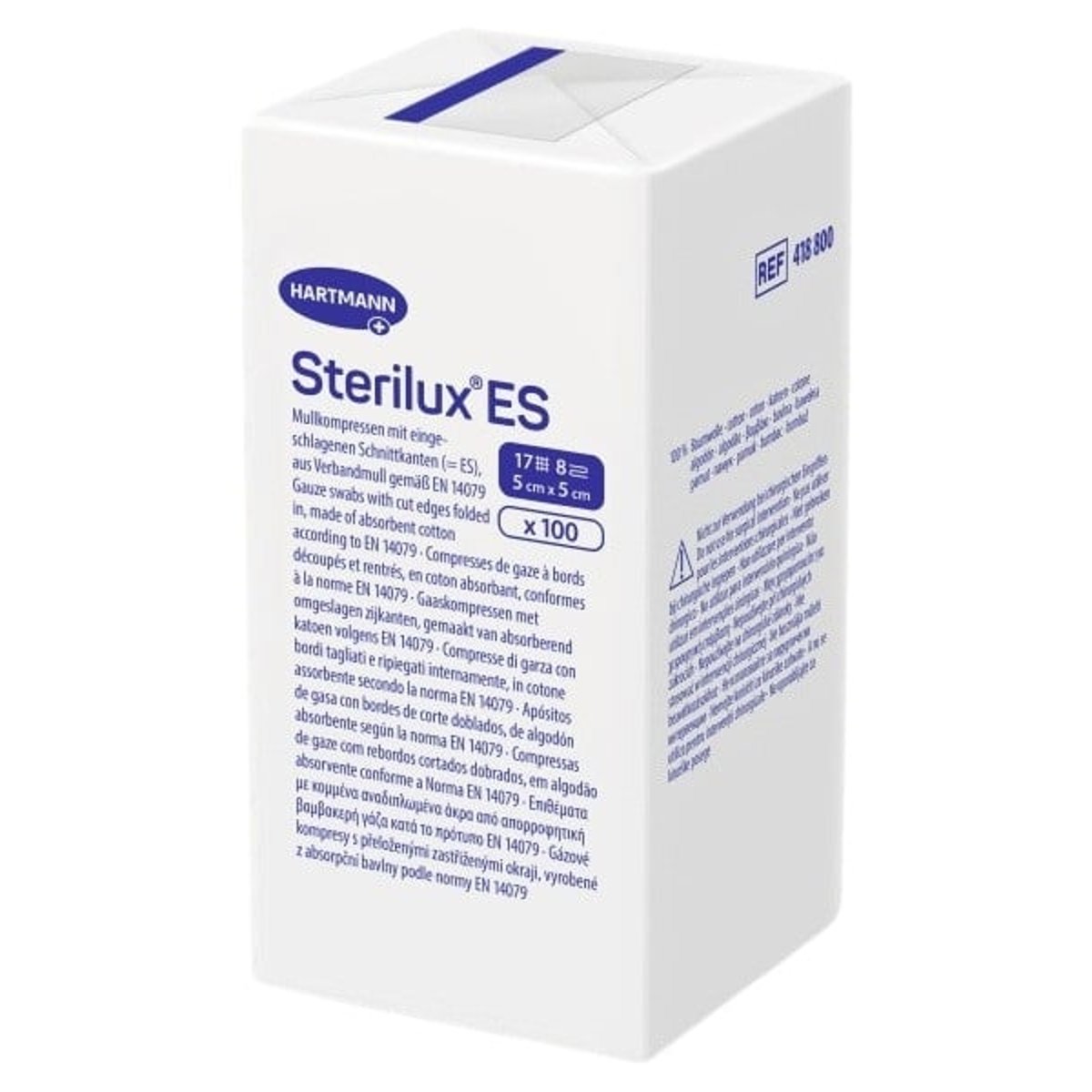 GÁZA SKLÁDANÁ KOMPRESY NESTERILNÍ STERILUX ES 5X5CM,8 VRSTEV,100KS