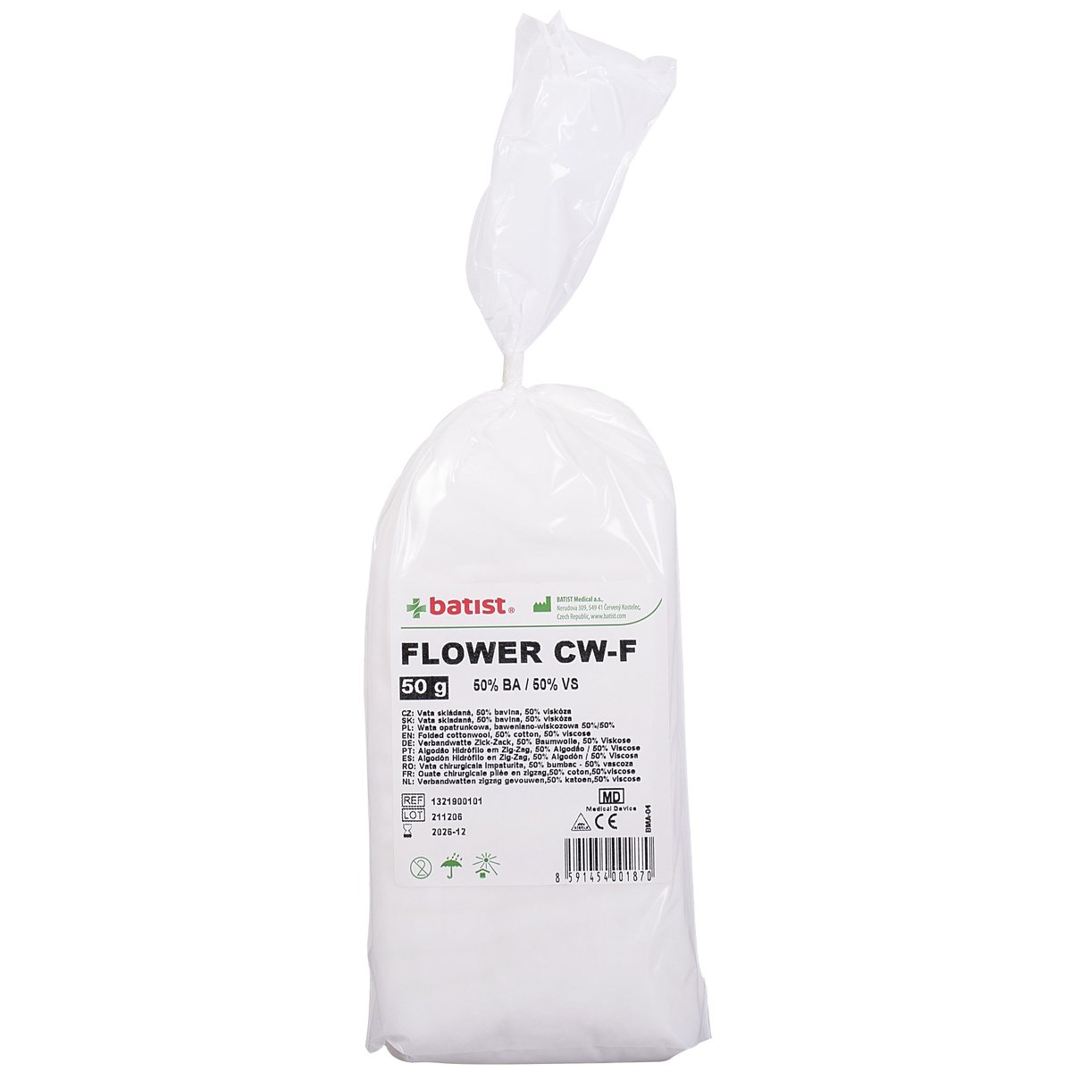 FLOWER CW-F vata skládaná 50g