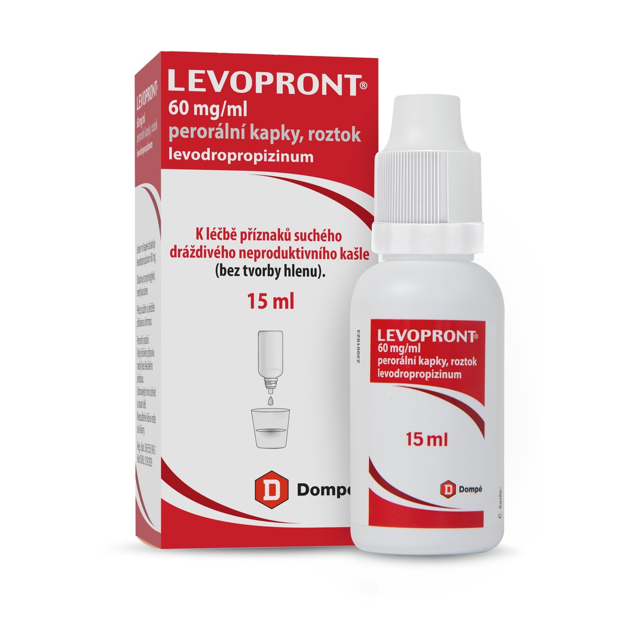 LEVOPRONT 60MG/ML Perorální kapky, roztok 1X15ML
