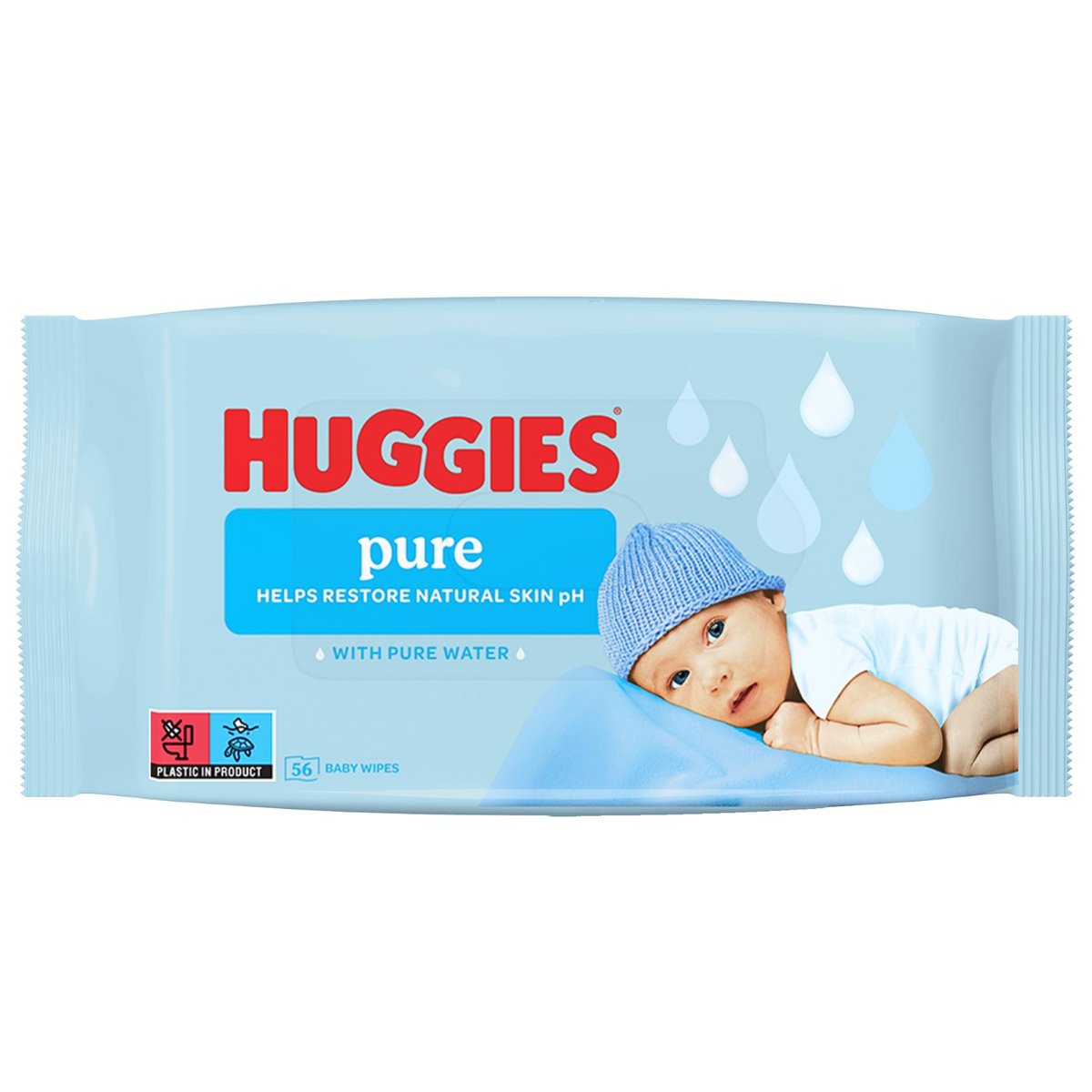 Huggies Pure single dětské vlhčené ubrousky
