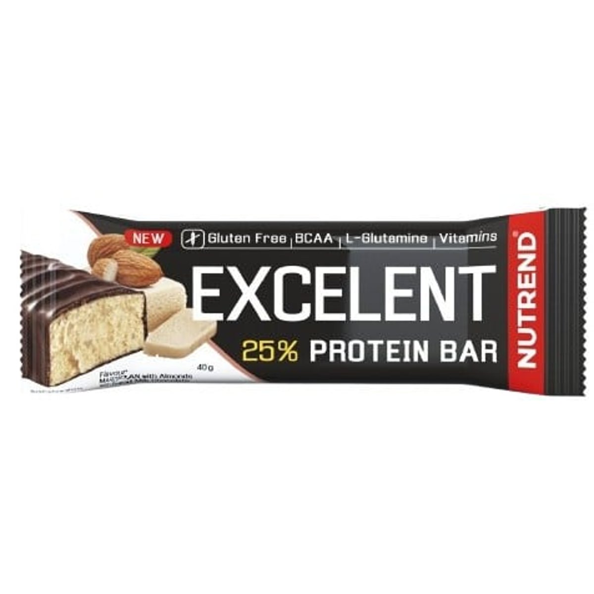 Nutrend Excelent Protein Bar 40 g - marcipán s mandlemi