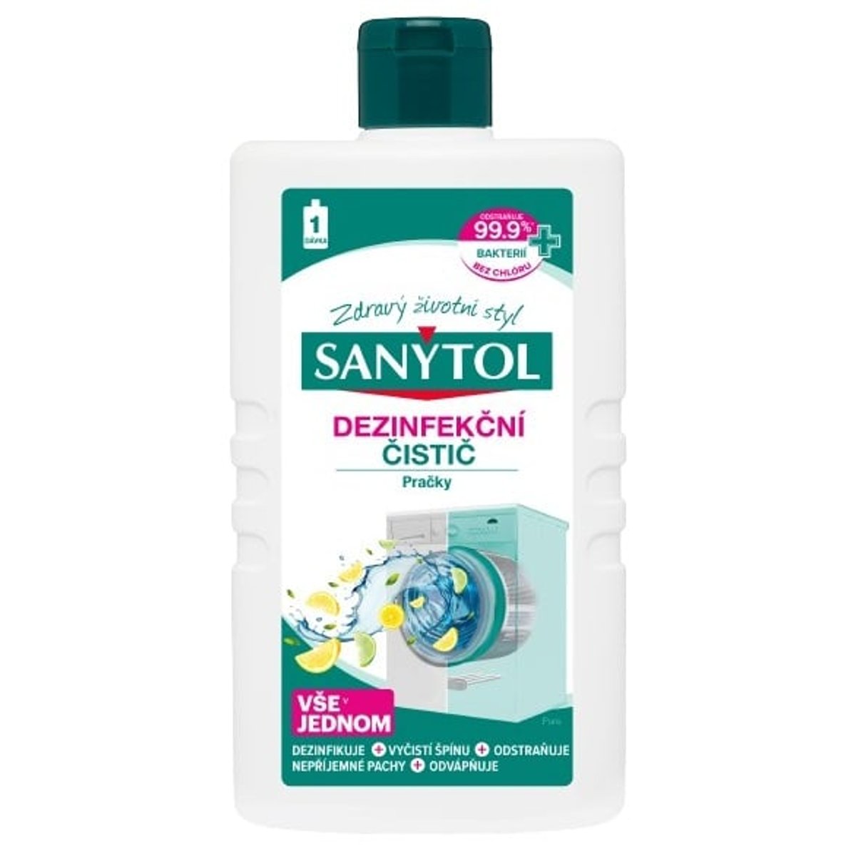 Sanytol dezinfekce čistič pračky, 240 ml
