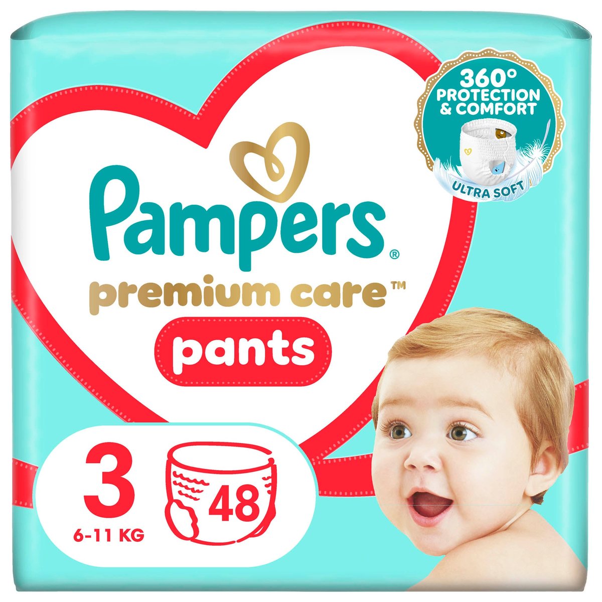 Pampers Pants Premium care plenkové kalhotky 3 (6–11 kg)
