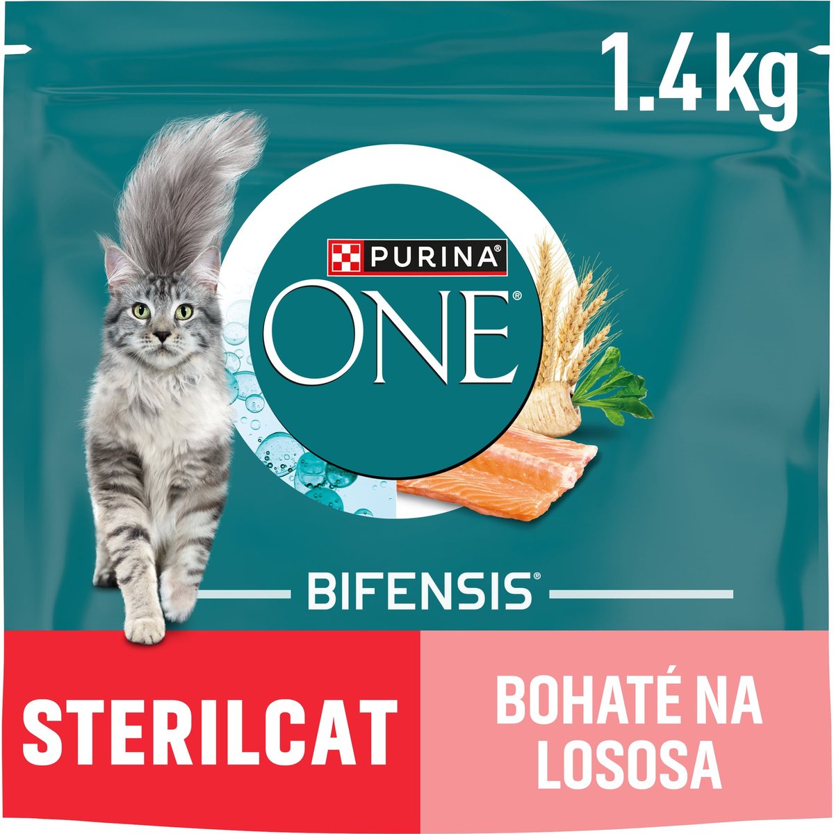 Purina ONE Bifensis Sterilised granule pro kočky losos