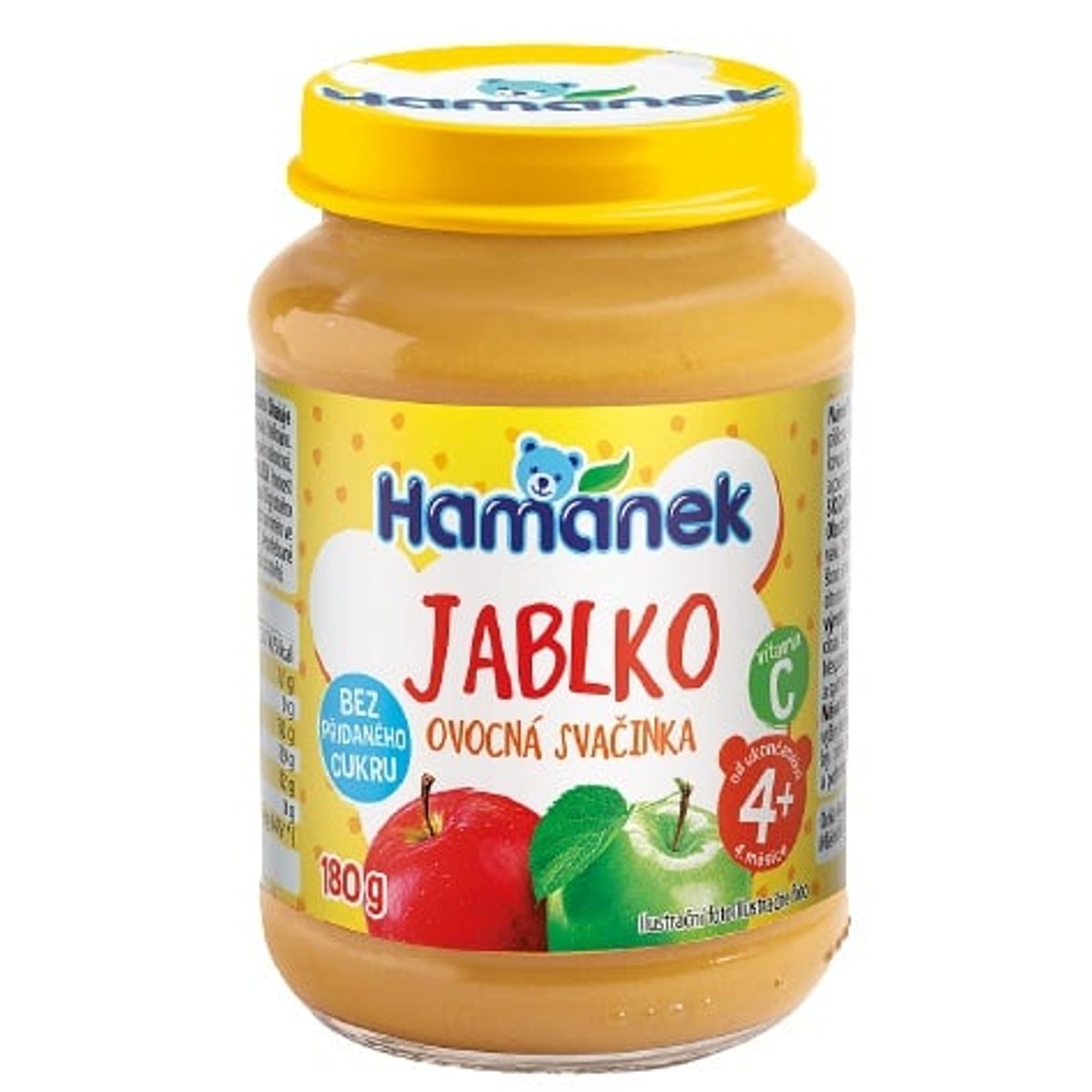 Hamánek Neslazená ovocná přesnídávka jablko