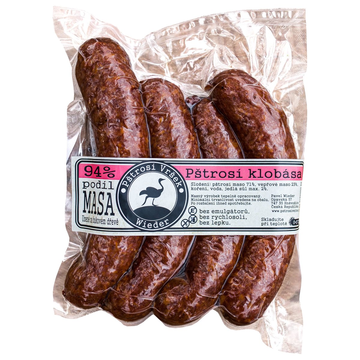 Farma Wieder Pštrosí klobása