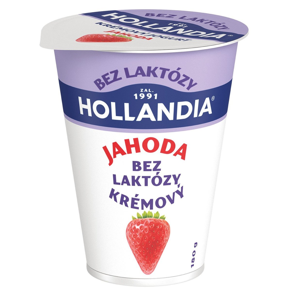 Hollandia Krémový jogurt jahoda bez laktózy