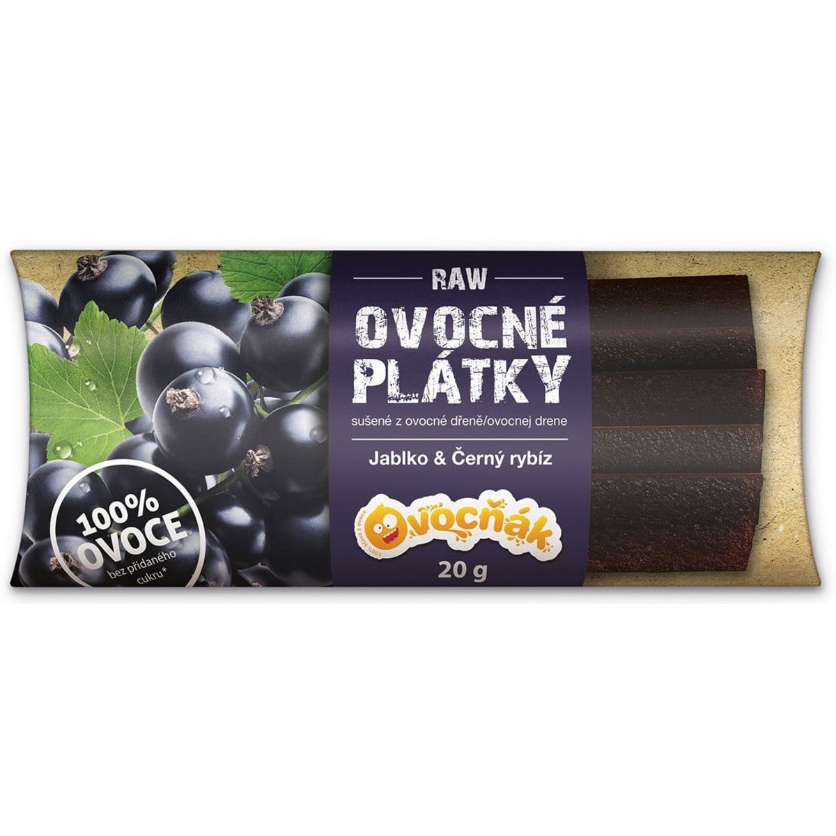 Ovocňák Plátky jablko a černý rybíz