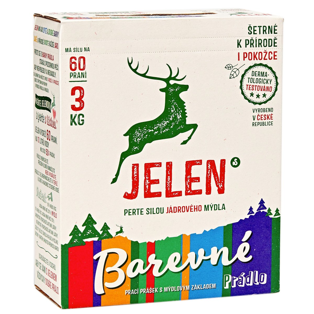 Jelen Prací prášek na barevné prádlo, 3kg