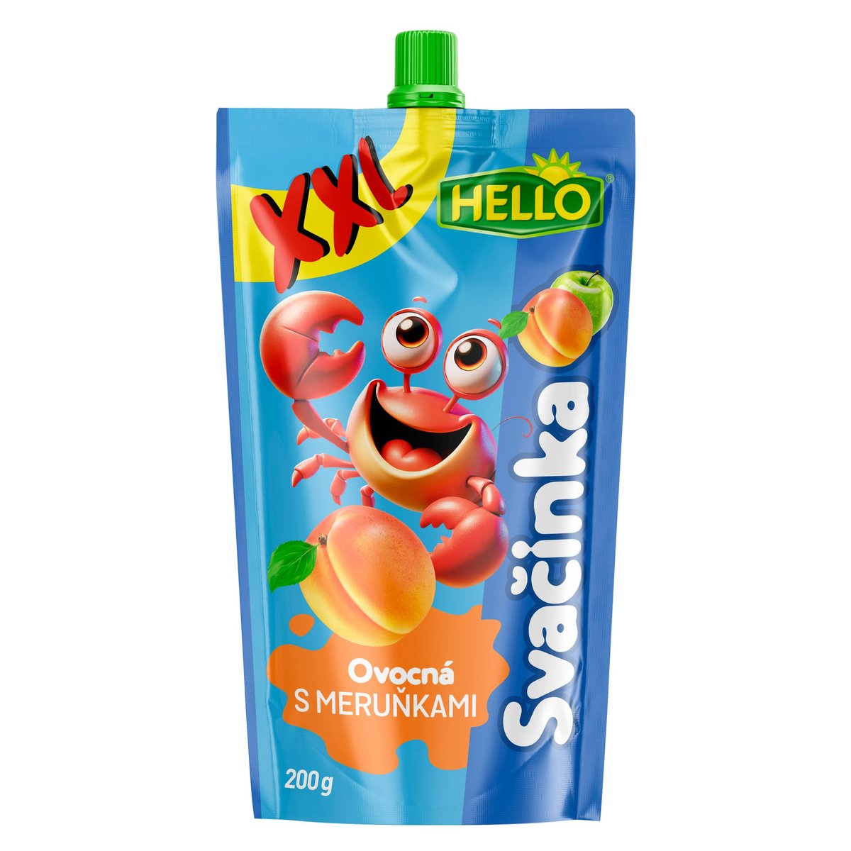 Hello Ovocná svačinka XXL s meruňkami kapsička