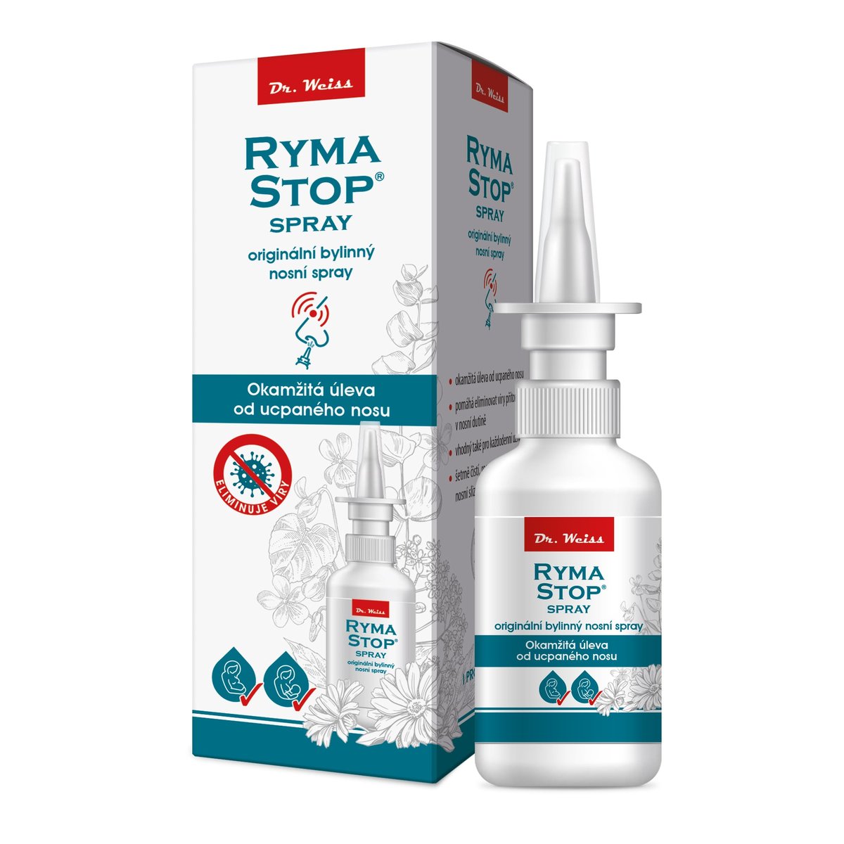 RymaSTOP Dr. Weiss - bylinný nosní spray 30ml