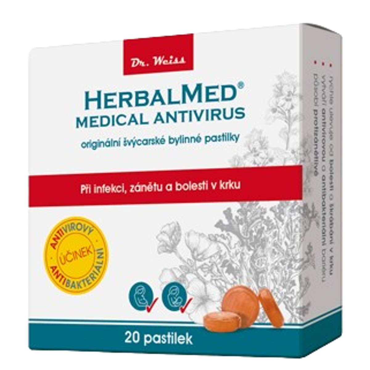Dr. Weiss HerbalMed MEDICAL, 20 pastilek
