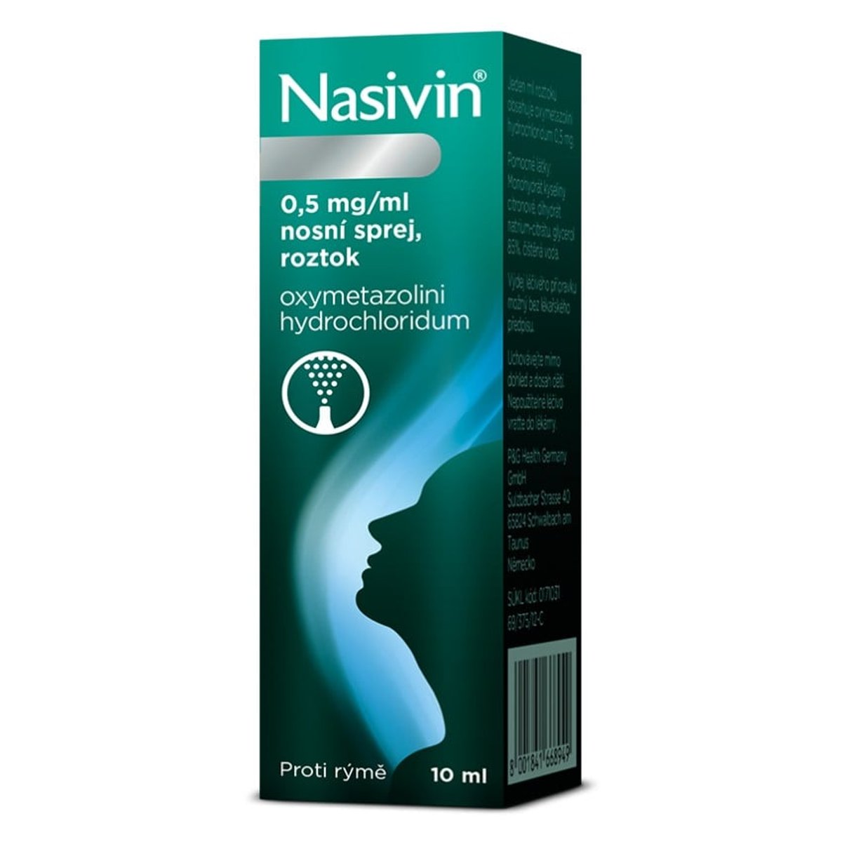 NASIVIN 0,5MG/ML Nosní sprej, roztok 10ML