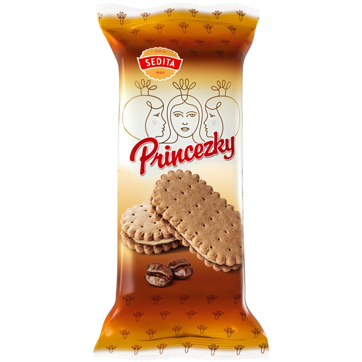 Sedita Princezky sušenky s kávovou náplní