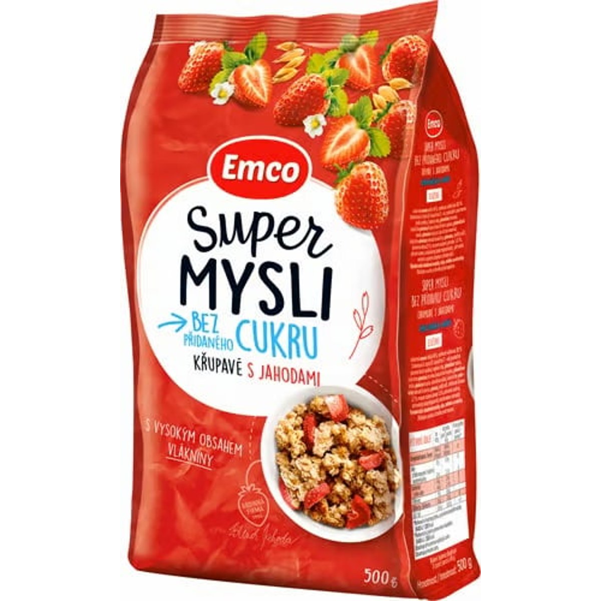 Emco Super mysli Bez přidaného cukru s Jahodami