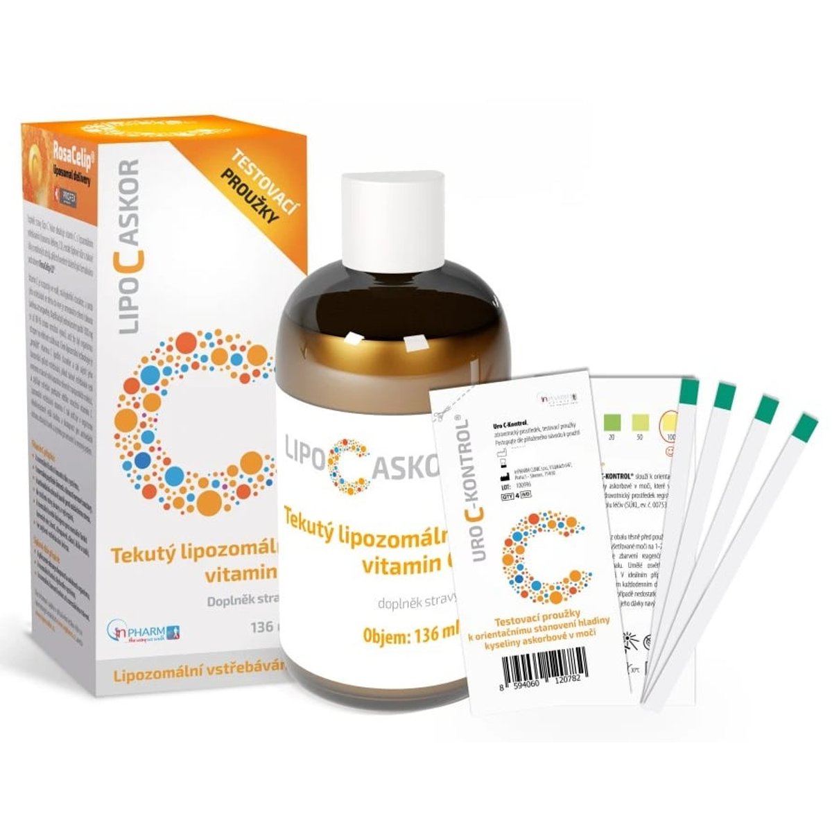 Levně LIPO C ASKOR tekutý lipozomální vitamin C 136ml
