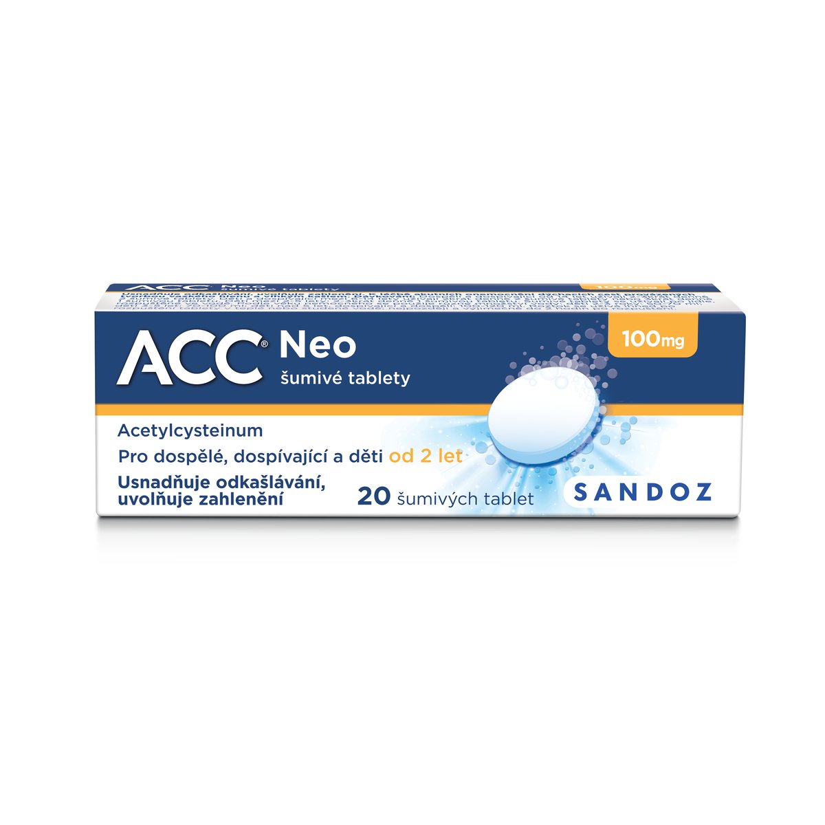 ACC NEO 100MG šumivá tableta 20