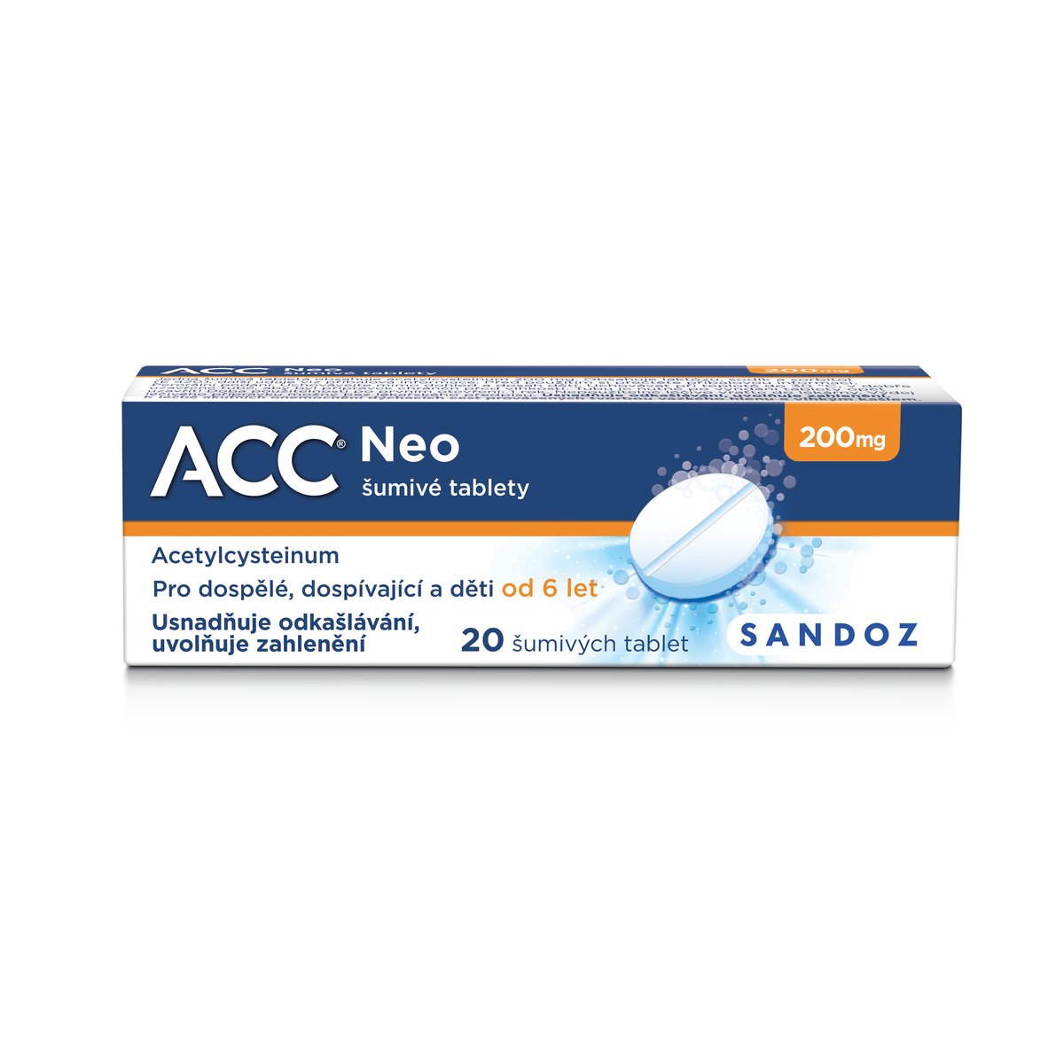 ACC NEO 200MG šumivá tableta 20