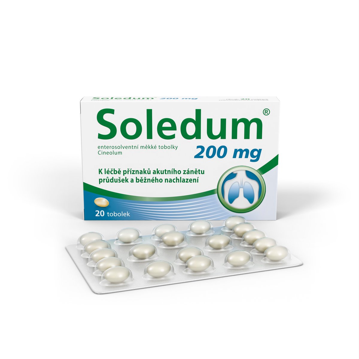 SOLEDUM 200MG Enterosolventní měkká tobolka 20