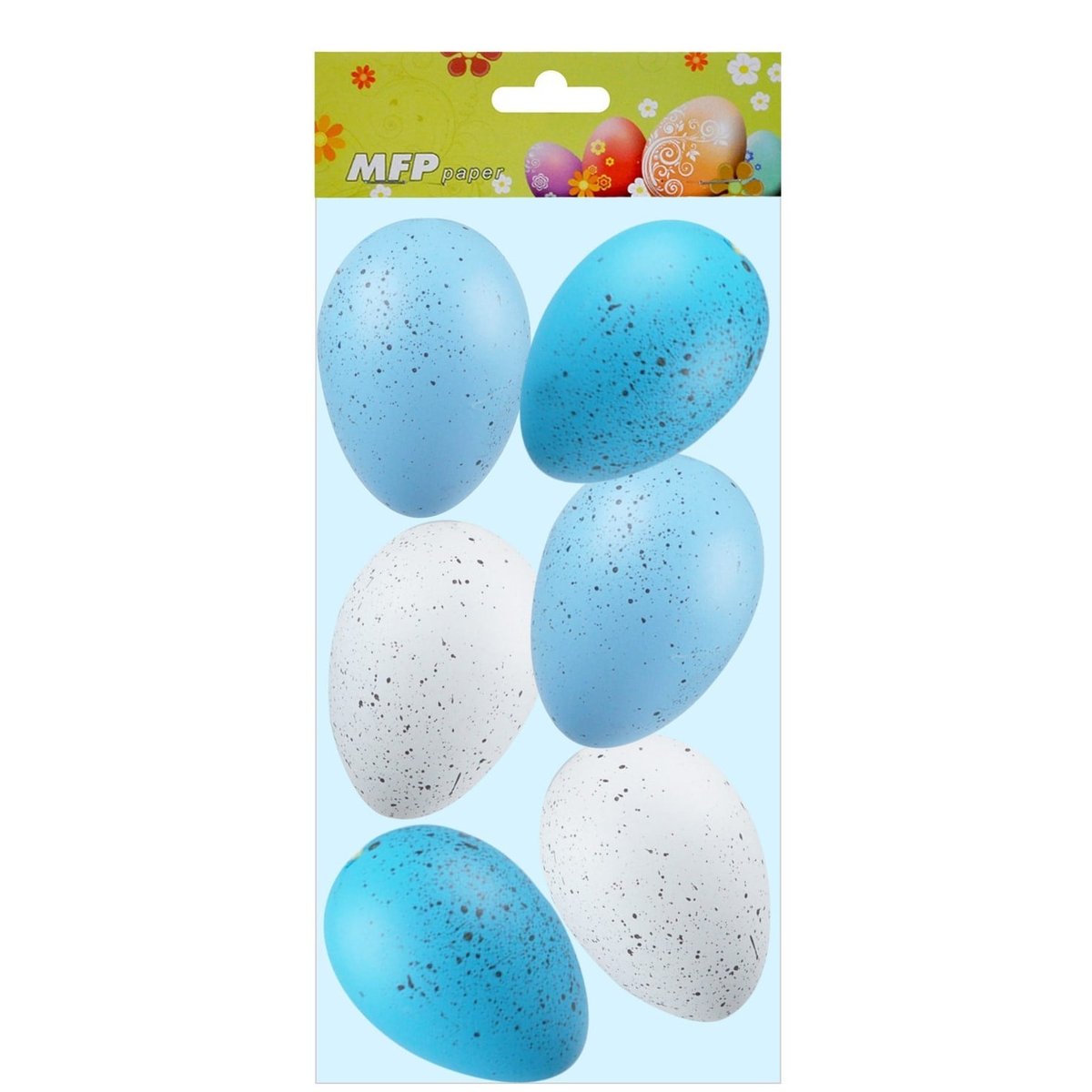 Velikonoční kropenatá vajíčka plast, modrá