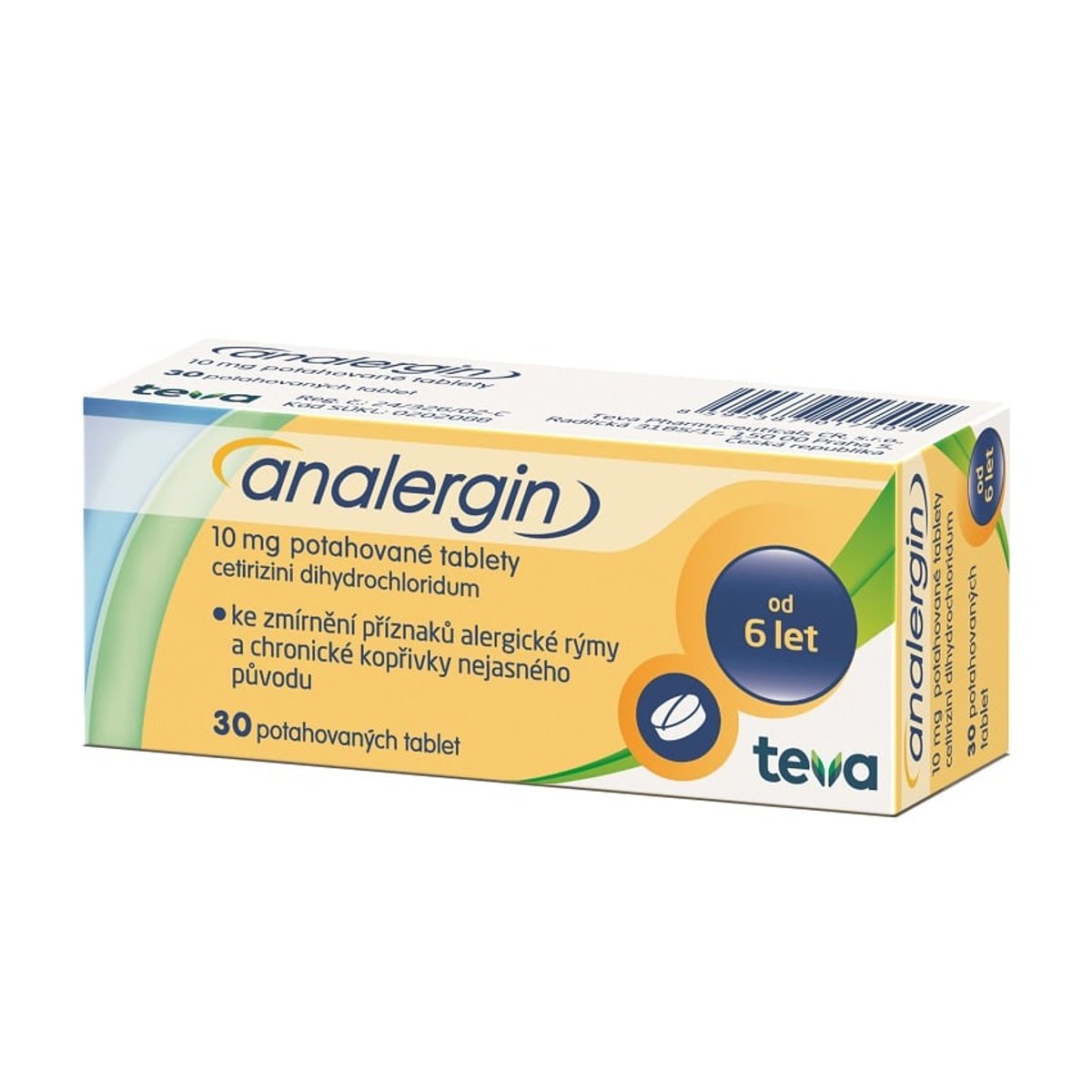 ANALERGIN 10MG Potahovaná tableta 30