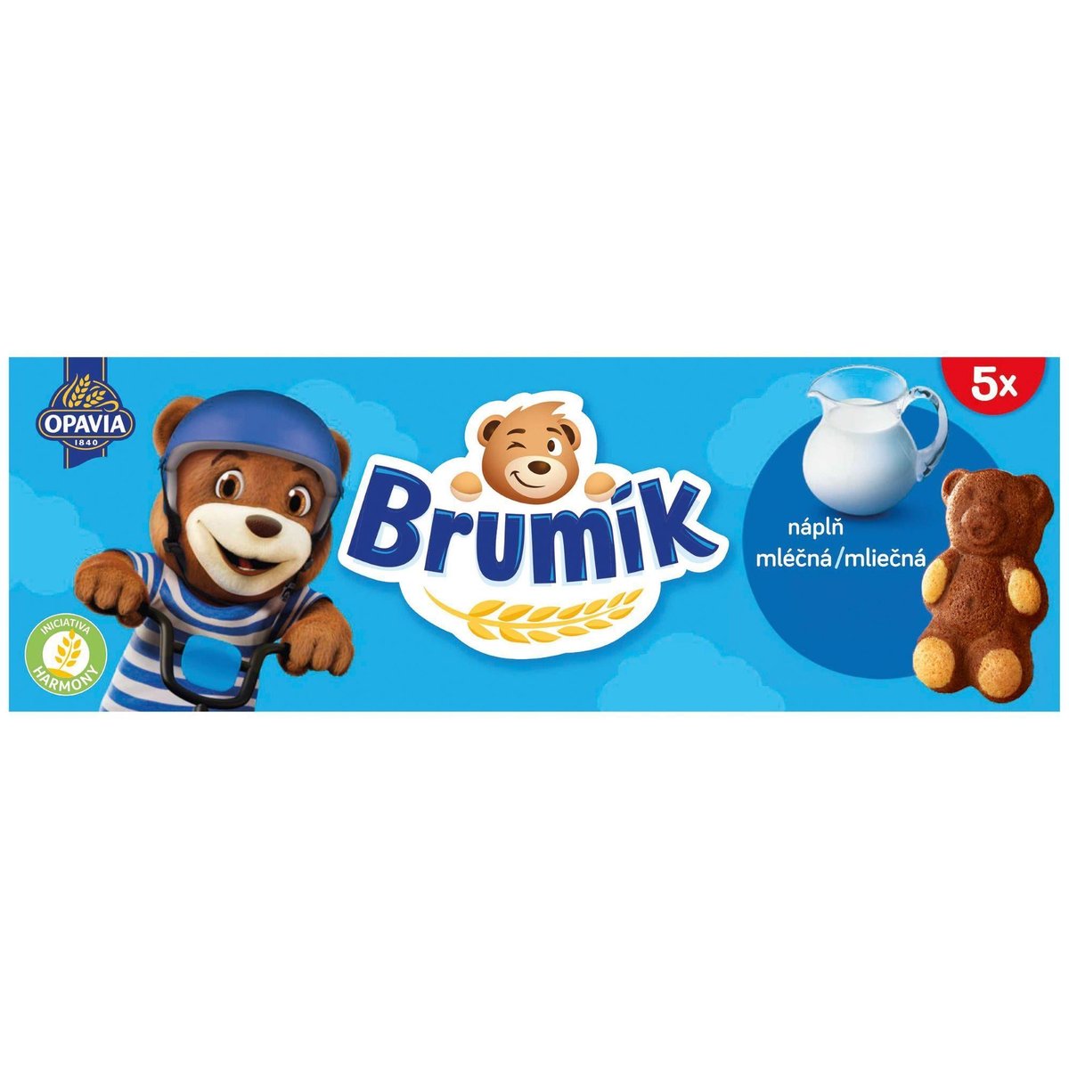Levně Opavia Brumík Mléčná náplň jemné pečivo