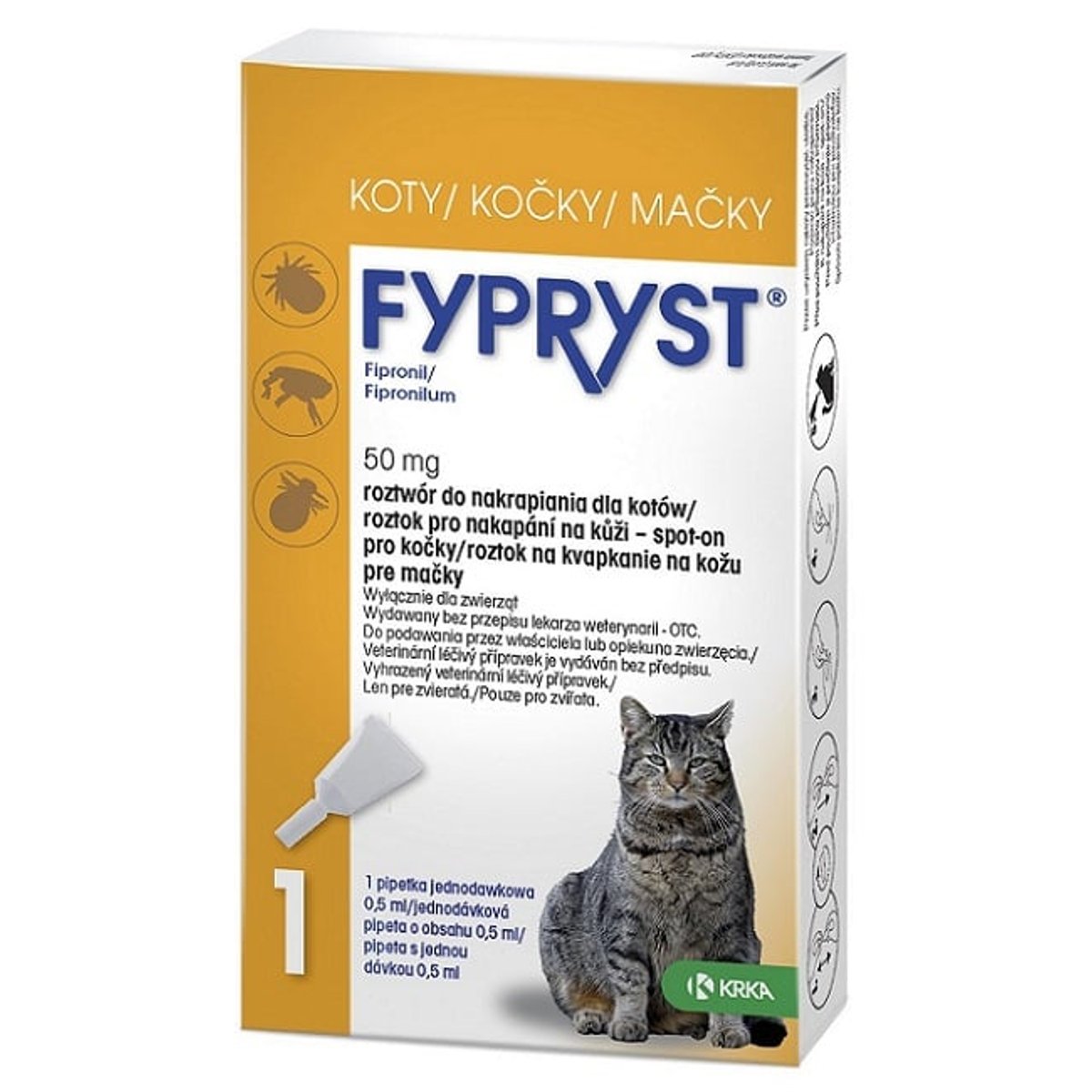 Fypryst 50mg spot-on pro kočky 1x0.5ml