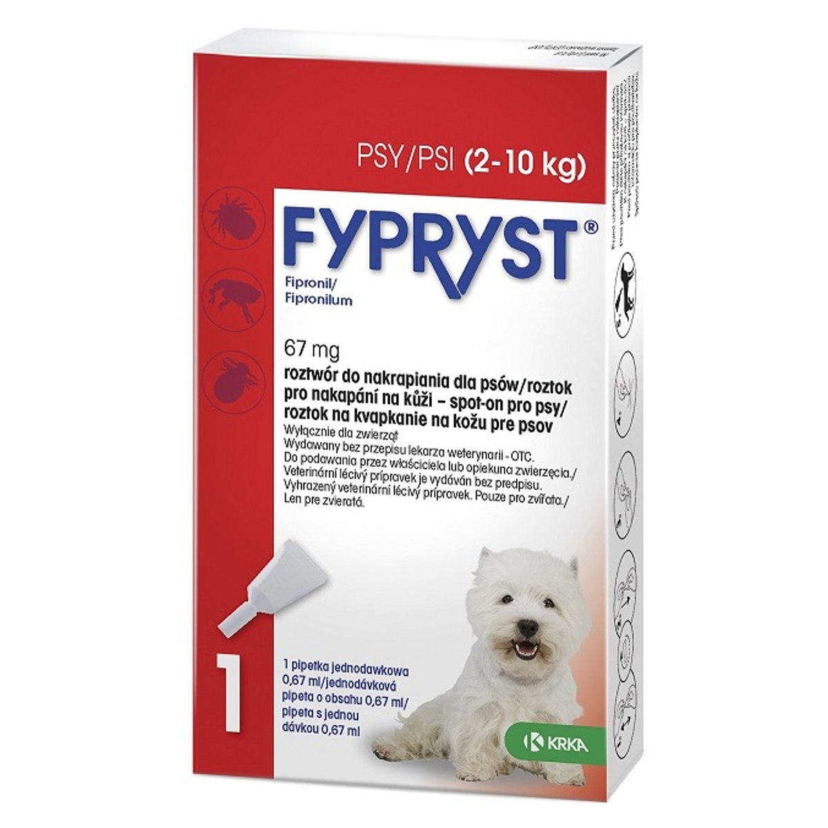 Fypryst Spot-On Pro Psy - S (2 až 10kg)