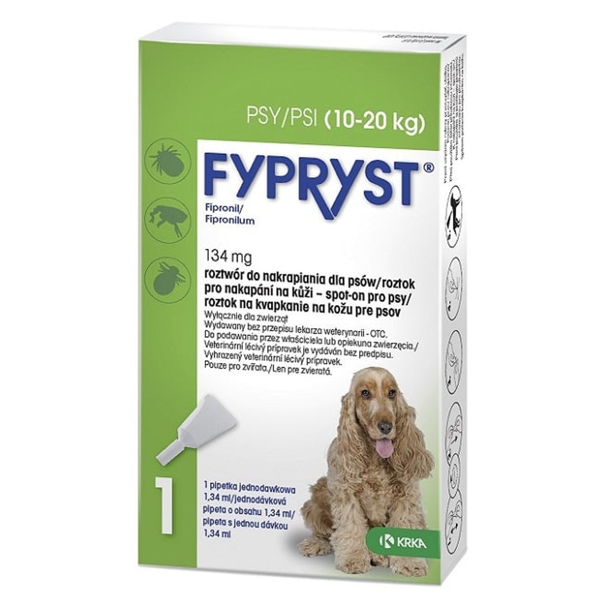 Fypryst Spot-On Pro Psy - M (10 až 20kg)