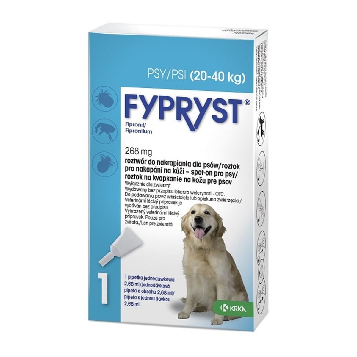 Fypryst 268mg spot-on pro psy 1x2.68ml