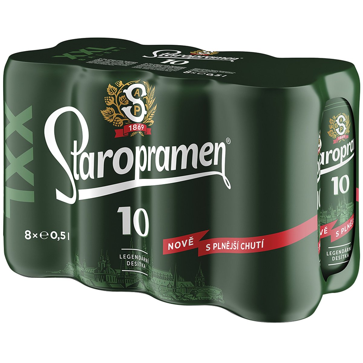 Staropramen 10 plech 8×0,5l