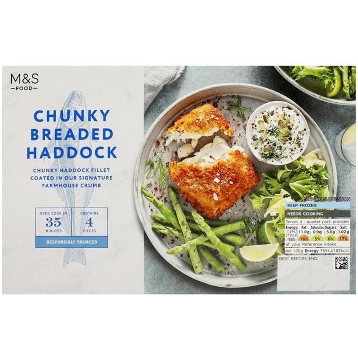 Marks & Spencer Obalené filety tresky skvrnité