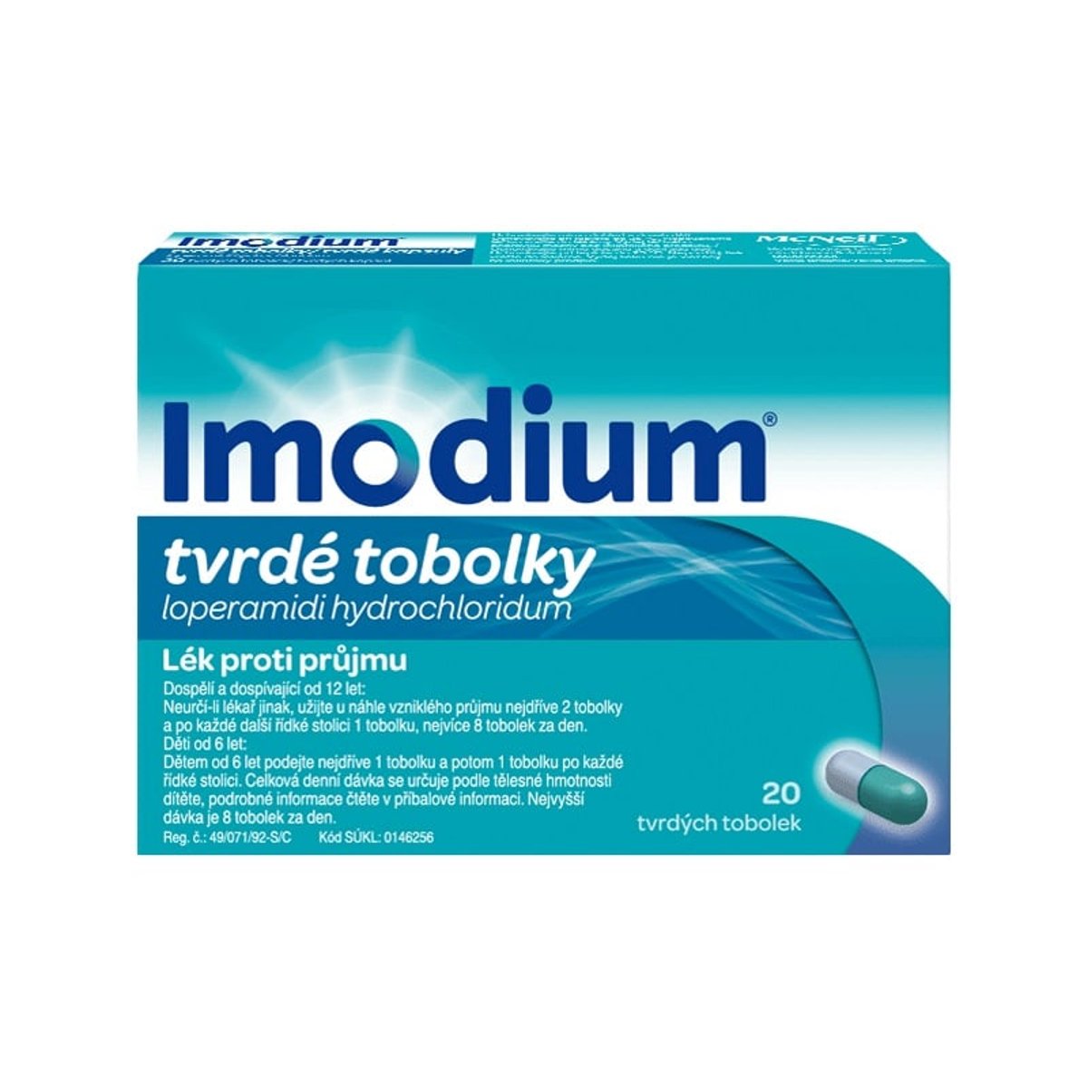 IMODIUM 2MG Tvrdá tobolka 20