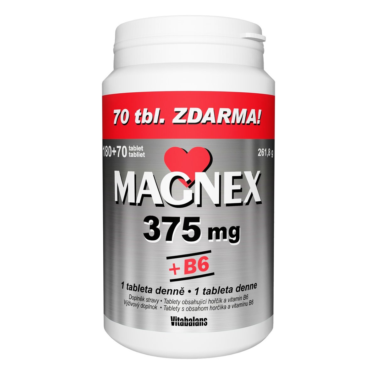 Magnex 375mg+B6 tbl.250