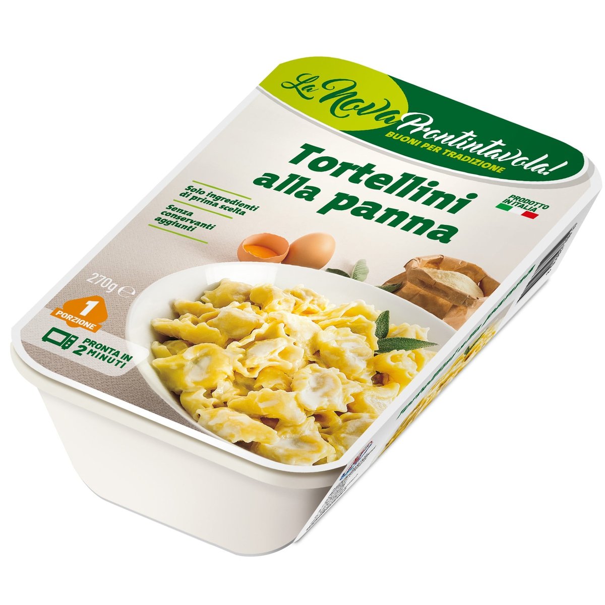 La Nova Prontintavola Tortellini plněné masem se smetanovou omáčkou