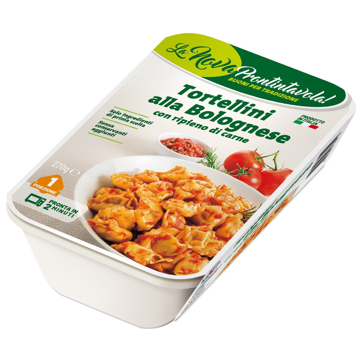 La Nova Prontintavola Tortellini plněné masem s omáčkou bolognese