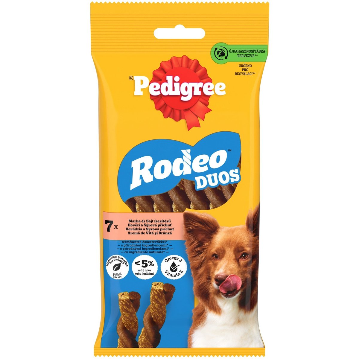 Pedigree Rodeo DUO Žvýkací tyčinky pro psy s hovězím