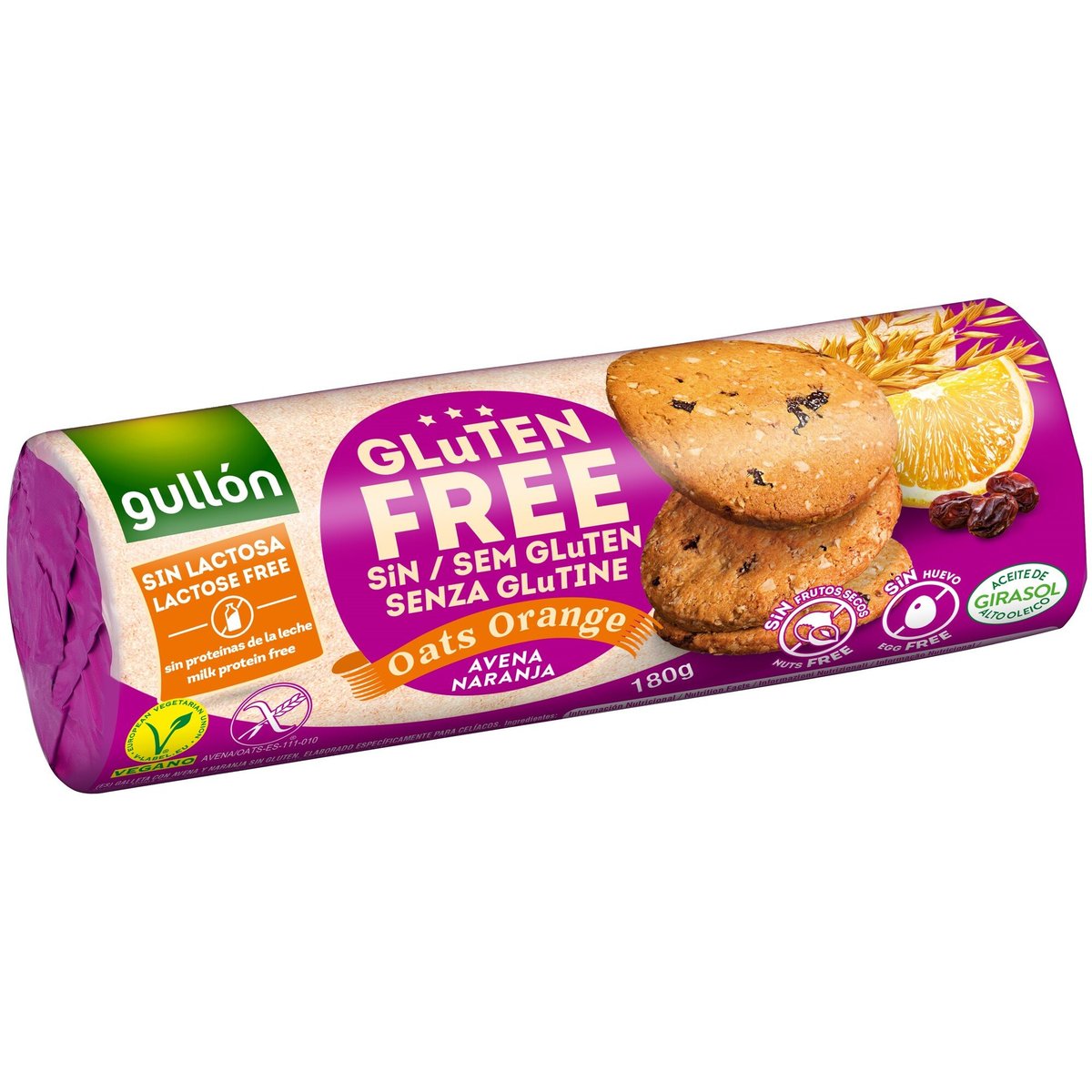 Gullón Avena bezlepkové sušenky s ovsem a pomerančem