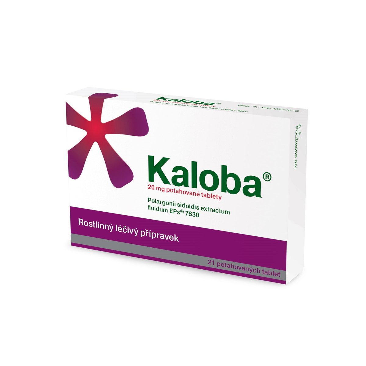 KALOBA 20 MG POTAHOVANÉ TABLETY Potahovaná tableta 21