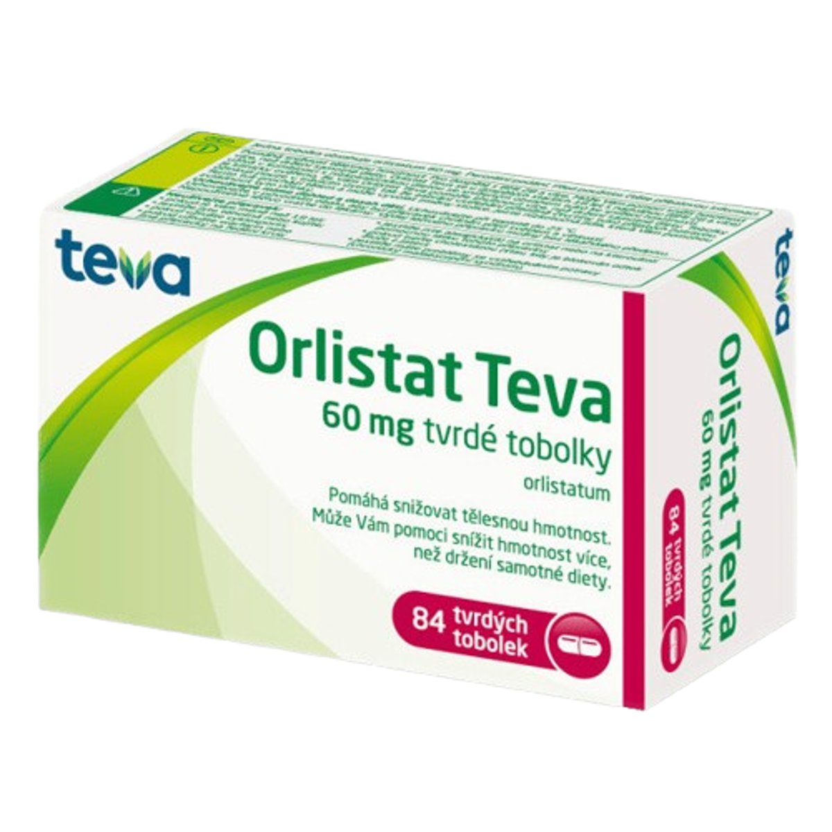 ORLISTAT TEVA 60MG Tvrdá tobolka 84
