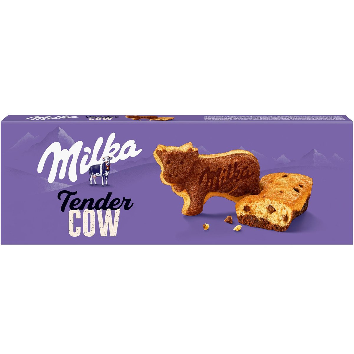 Milka jemné pečivo Tender Cow s kousky čokolády