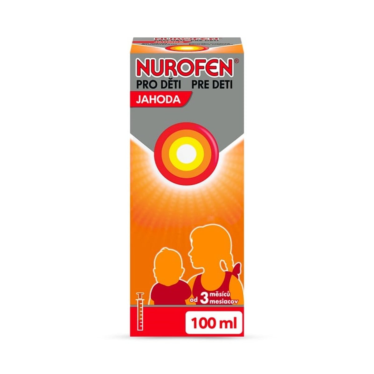 NUROFEN PRO DĚTI JAHODA 20MG/ML Perorální suspenze 100 ML