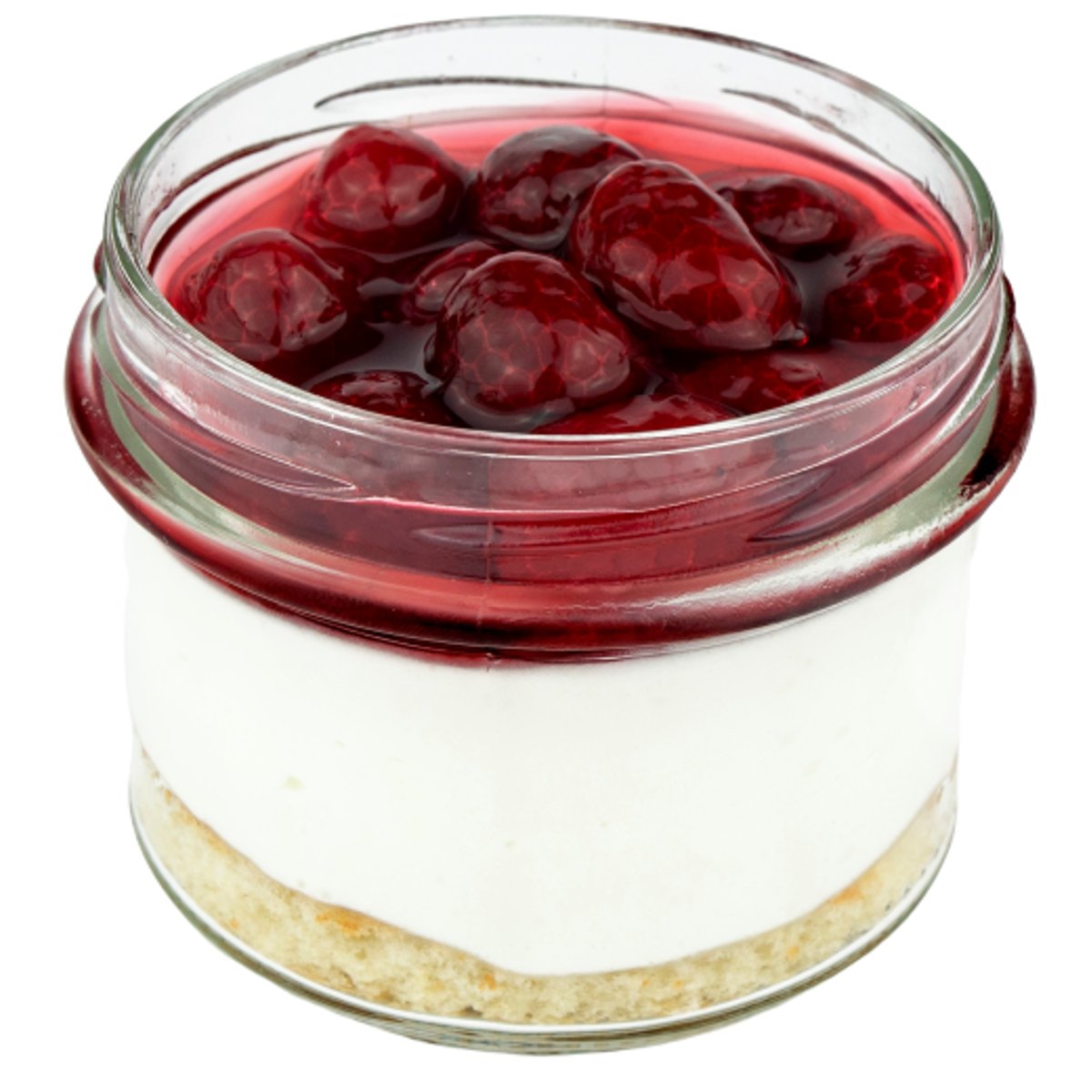 Ovocný Světozor Tvarohový malinový dort ve skleničce