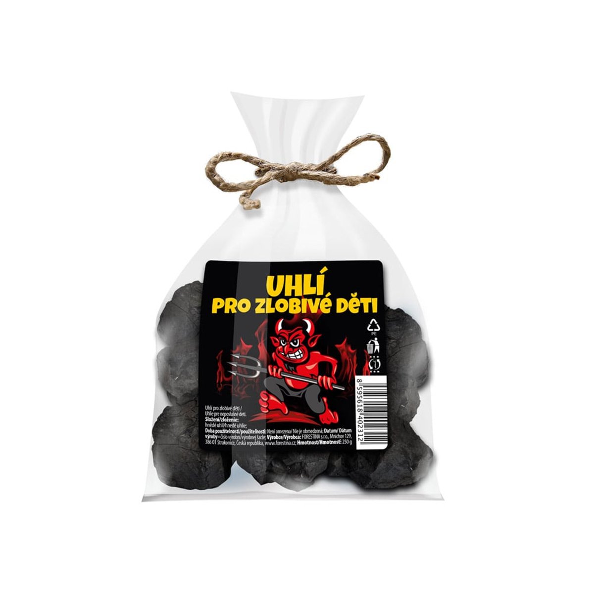 Uhlí od čerta pro zlobivé děti