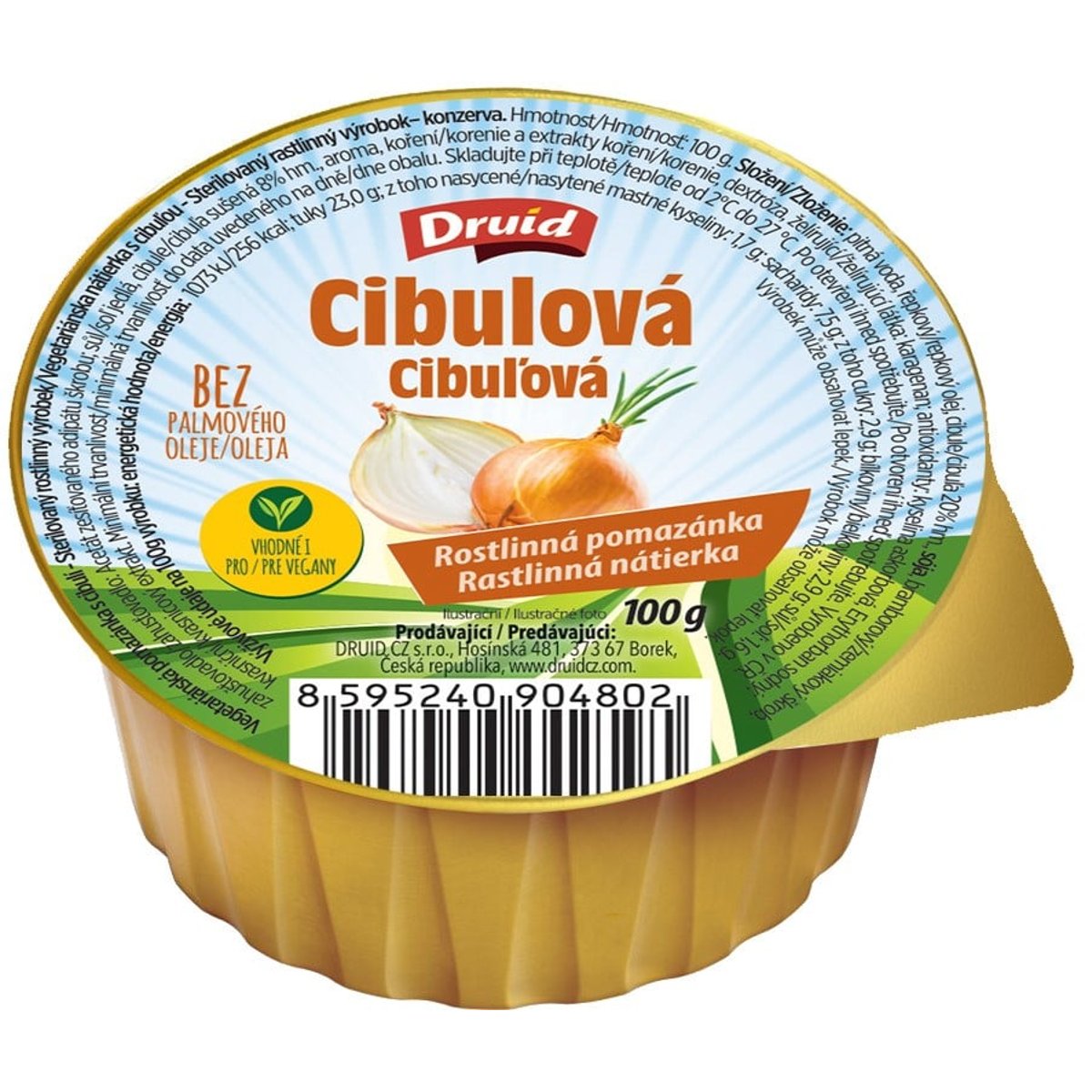 Druid Vegetariánská pomazánka s cibulí