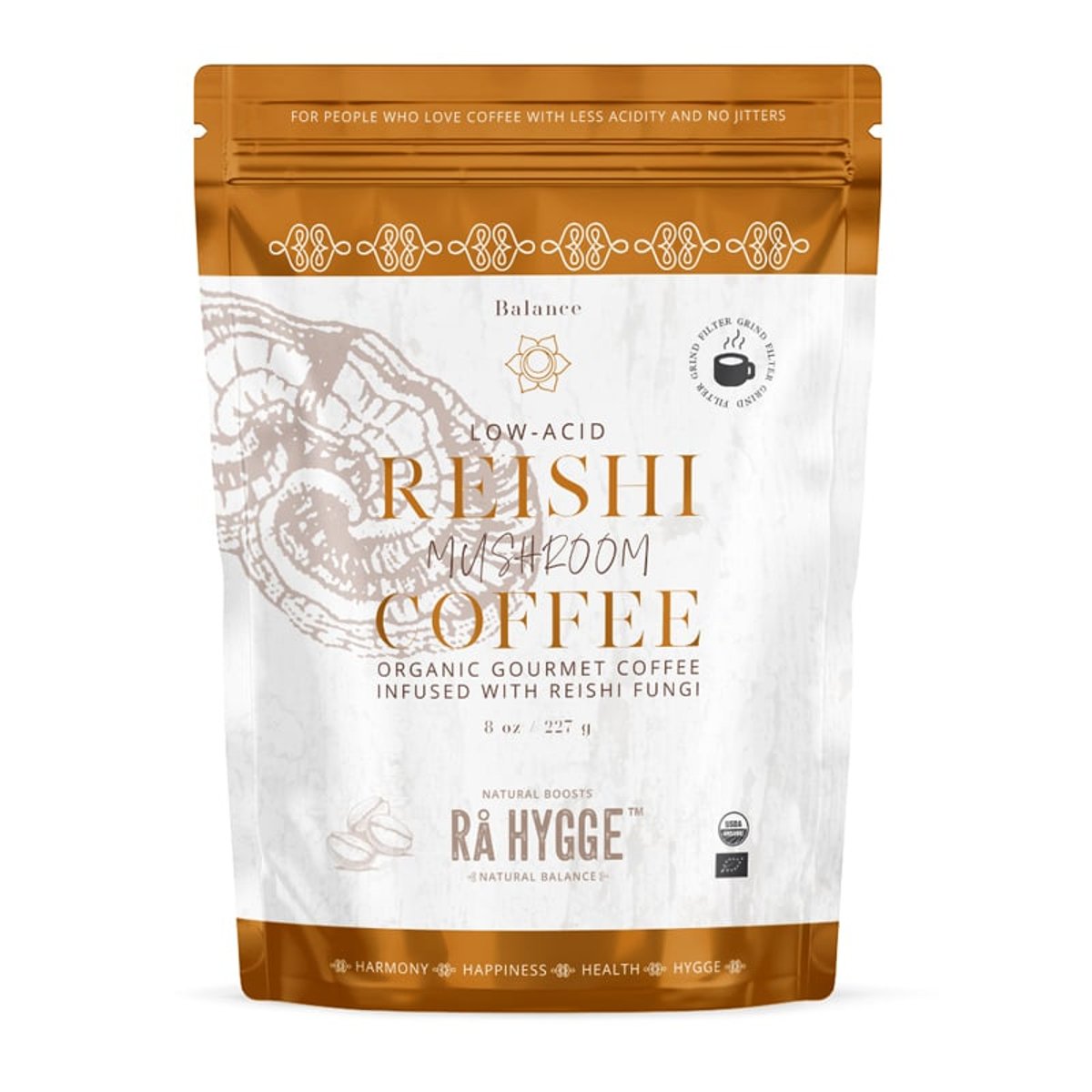 Rå Hygge BIO Mletá káva Peru Arabica REISHI