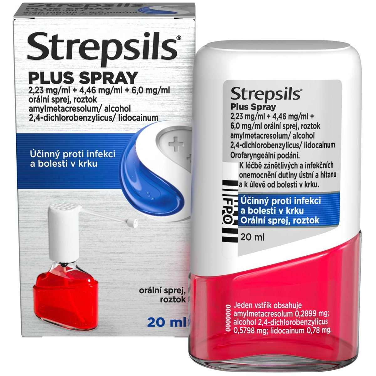 STREPSILS PLUS SPRAY Orální sprej, roztok 1X20ML