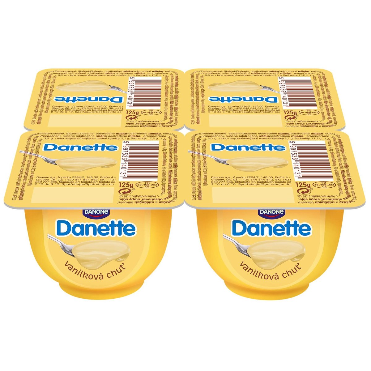 Danette Dezert vanilkový 4×125 g