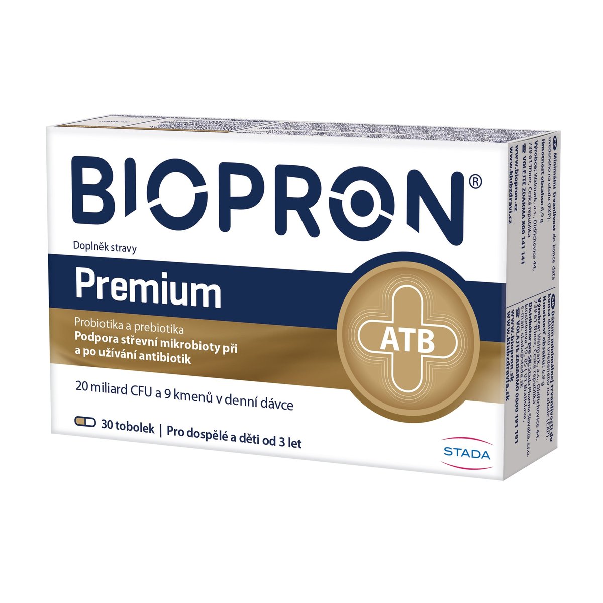 Biopron Premium probiotika a prebiotika tob.30