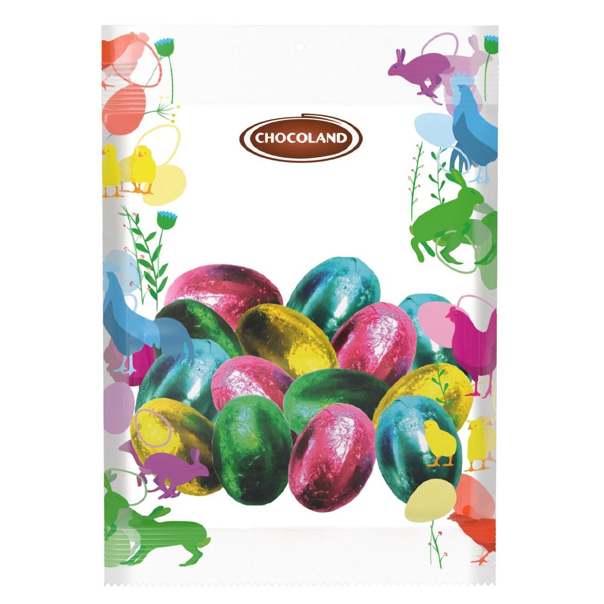 Chocoland Velikonoční vajíčka s nugátem v sáčku